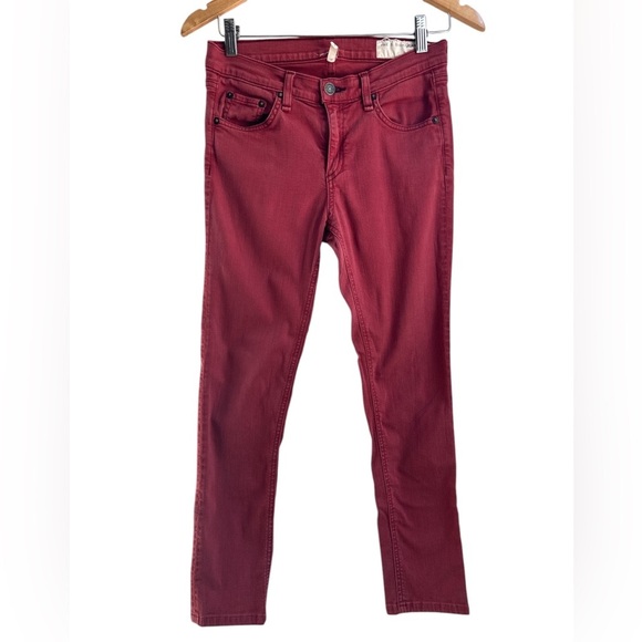 Rag and Bone | Washed Red Skinny Jeans - Picture 1 of 11